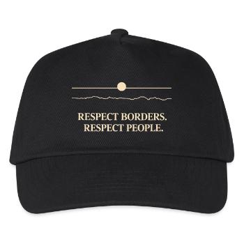 Groenland - Respecter les frontières Respecter les gens - Casquette de baseball Enfant - noir - Devant