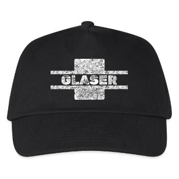 Glaser als Berufung - Kinder Basecap - Schwarz - Vorne