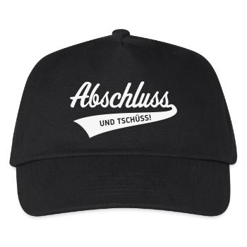 Abschluss – Und Tschüss! (Schulabschluss / White) - Kinder Basecap - Schwarz - Vorne