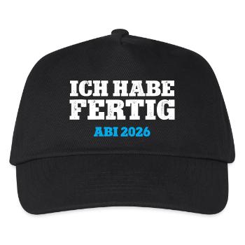 I'VE FINISHED HIGH SCHOOL 2026 HIGH SCHOOL DIPLOMA GRADUATION 26 - Kids’ Baseball Cap - black - Front