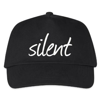 Silencieux - Casquette de baseball Enfant - noir - Devant