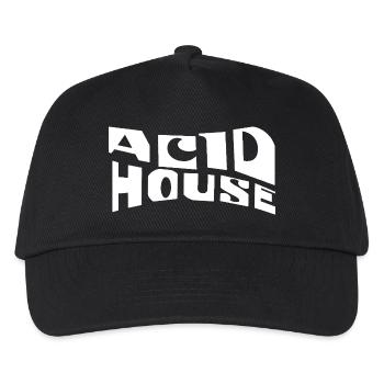 Typographie rétro de l’acid house - Casquette de baseball Enfant - noir - Devant