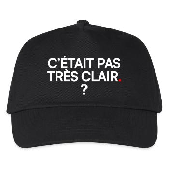 C’ÉTAIT PAS TRÈS CLAIR | Humour bureau - Casquette de baseball Enfant - noir - Devant