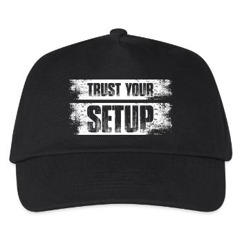 Trust your Setup Stock Market Exchange Trader - Kids’ Baseball Cap - black - Front