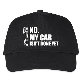 My car isn't done yet Car lover car guy mechanic - Kinder Basecap - Schwarz - Vorne