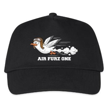 Air Furz One – mouette à pet - Casquette de baseball Enfant - noir - Devant