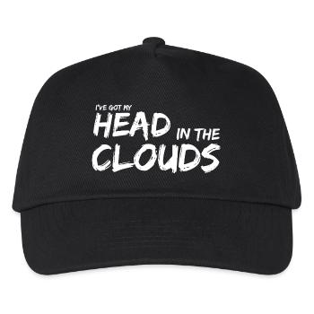 Head in the Clouds White by Daydreamers - Kids’ Baseball Cap - black - Front