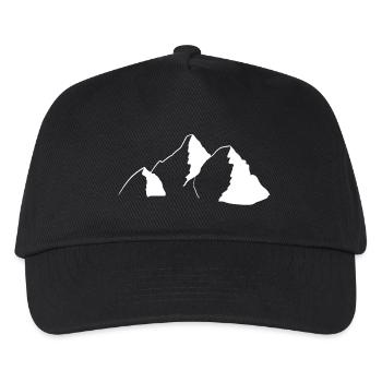 Montagne - Casquette de baseball Enfant - noir - Devant