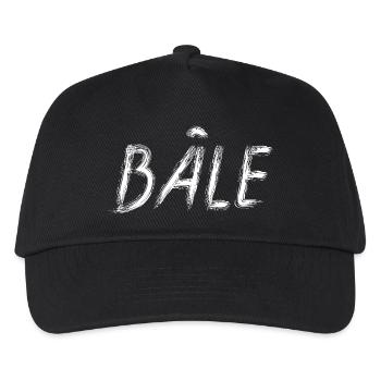 Bale en lettrage brush blanc - Casquette de baseball Enfant - noir - Devant