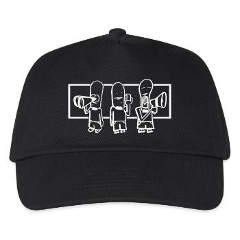 Voix de gribouillis avec mégaphone - Casquette de baseball Enfant - noir - Devant