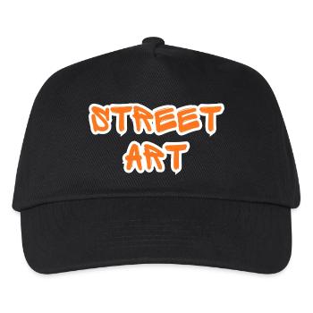 Orange Graffiti Street Art - Kids’ Baseball Cap - black - Front