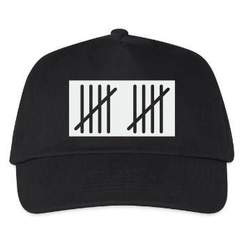 10_stripes- - Kids’ Baseball Cap - black - Front