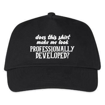 Does This Make Me Look Professionally Developed - Kids’ Baseball Cap - black - Front