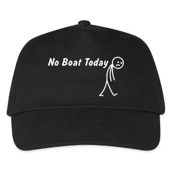 Heute kein Boot Kapitän Geschenk  - Kinder Basecap - Schwarz - Vorne