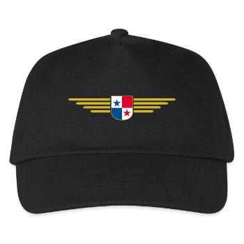 Panama T-Shirt Design - Kids’ Baseball Cap - black - Front