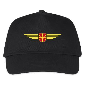 Conception de t-shirt Macédoine pour les fans - Casquette de baseball Enfant - noir - Devant