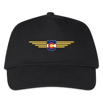 Colorado Fan T-Shirt – Berge & Abenteuer - Kinder Basecap - Schwarz - Vorne