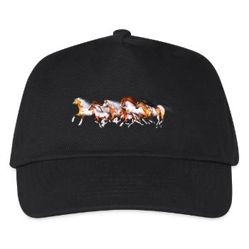 Wild Horses Herd - Kinder Basecap - Schwarz - Vorne