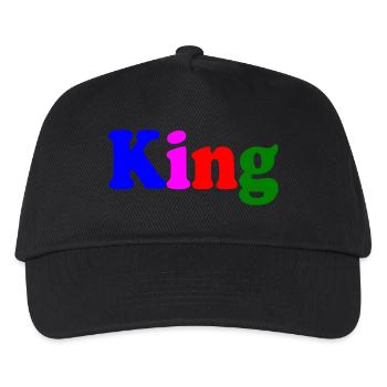 King - Kids’ Baseball Cap - black - Front