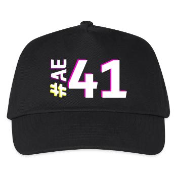 AE41-KARTON - Kinder Basecap - Schwarz - Vorne