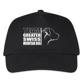 TEAM Greater Swiss Mountain Dog Dogs Wilsigns - Kids’ Baseball Cap - black - Front