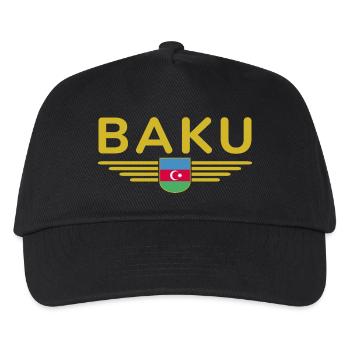 T-Shirt Bakou – Pour les fans de la capitale - Casquette de baseball Enfant - noir - Devant