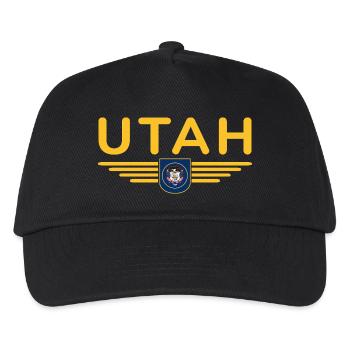 Utah Fan T-Shirt – Nature & Freedom - Kids’ Baseball Cap - black - Front