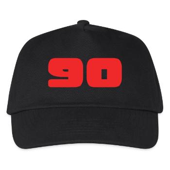 90. 90 YEARS. 90TH ANNIVERSARY. BIRTHDAY 90 YEARS. - Kids’ Baseball Cap - black - Front