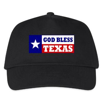 God bless texas - Casquette de baseball Enfant - noir - Devant