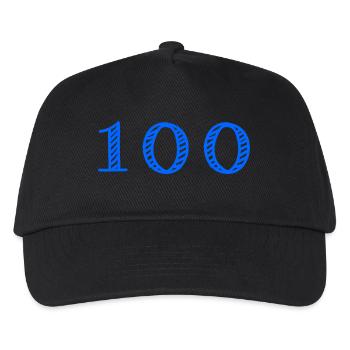 100 YEARS. 100th ANNIVERSARY. ANNIVERSARY 100 YEARS. - Kids’ Baseball Cap - black - Front