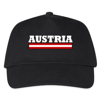 Austria - Kinder Basecap - Schwarz - Vorne