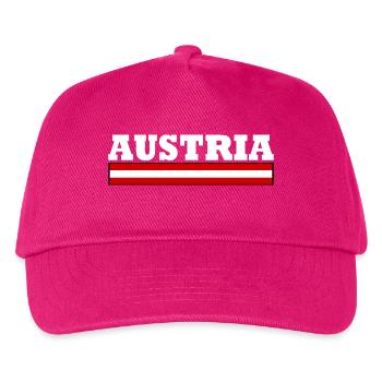 Austria - Kids’ Baseball Cap - fuchsia - Front