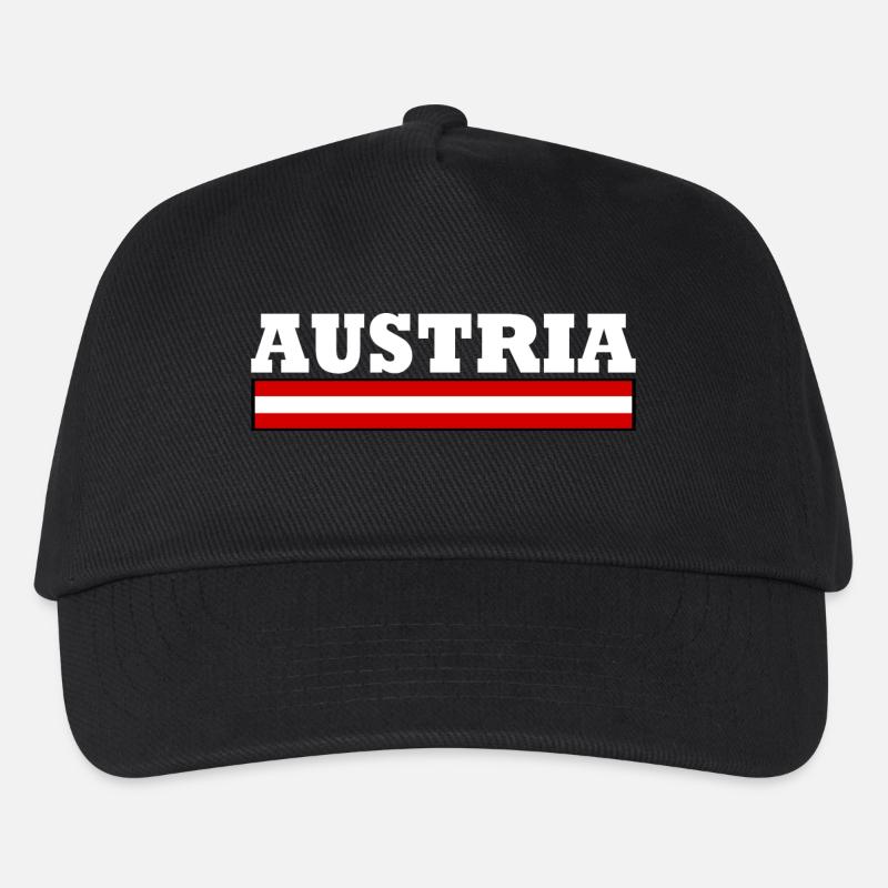 Austria - Kids’ Baseball Cap - black