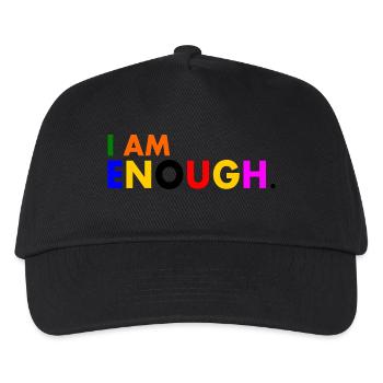 I am enough - Kids’ Baseball Cap - black - Front