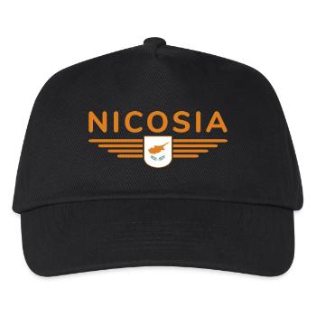 Nicosia Design – Capital of Cyprus - Kids’ Baseball Cap - black - Front