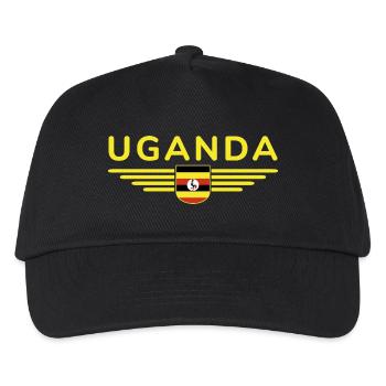 Uganda T-Shirt for Explorers - Kids’ Baseball Cap - black - Front