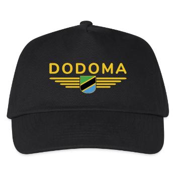 Dodoma Design für Tansania-Fans - Kinder Basecap - Schwarz - Vorne