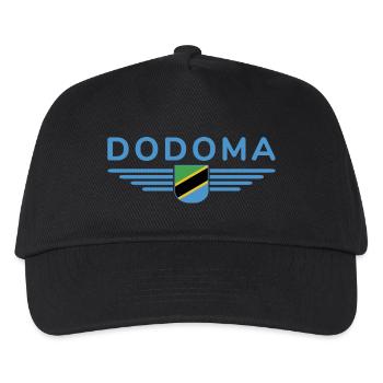 Dodoma Design für Tansania-Fans - Kinder Basecap - Schwarz - Vorne