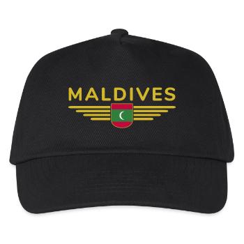 Maldives Fans: Exclusive Shirts - Kids’ Baseball Cap - black - Front