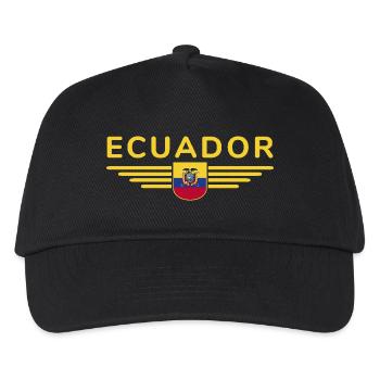 Ecuador Fans T-Shirt Design - Kids’ Baseball Cap - black - Front