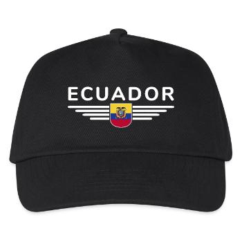 Ecuador Fans T-Shirt Design - Kids’ Baseball Cap - black - Front