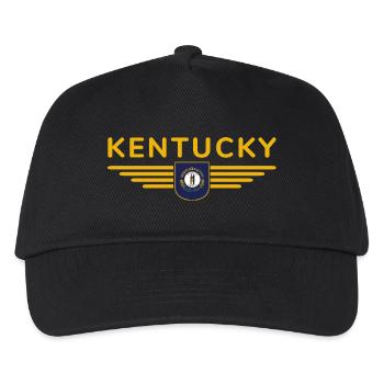 Kentucky Fan T-Shirt – Stolz zeigen! - Kinder Basecap - Schwarz - Vorne