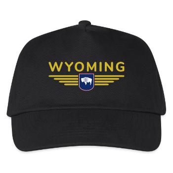 Wyoming Fan Shirt – Wild & Frei - Kinder Basecap - Schwarz - Vorne
