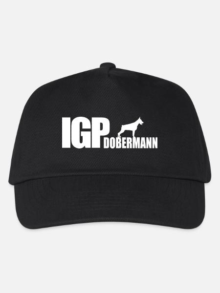 IGP DOBERMANN Hund Hunde Wilsigns Hundesport - Kinder Basecap - Schwarz