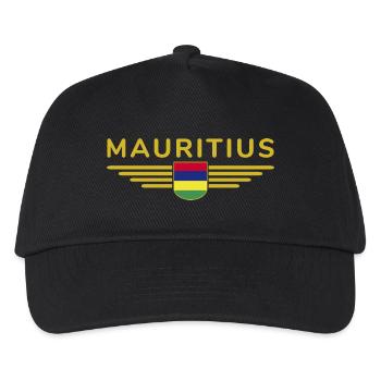 Mauritius T-Shirt – Insel-Fans & Liebhaber - Kinder Basecap - Schwarz - Vorne