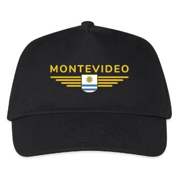 Montevideo Design – Für Fans & Reisende - Kinder Basecap - Schwarz - Vorne