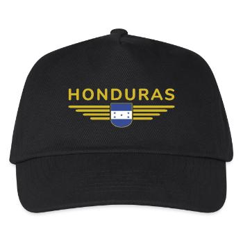 Honduras T-Shirt for Fans - Kids’ Baseball Cap - black - Front
