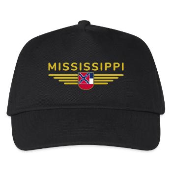 Mississippi Fan T-Shirt – Parfait pour les fans ! - Casquette de baseball Enfant - noir - Devant