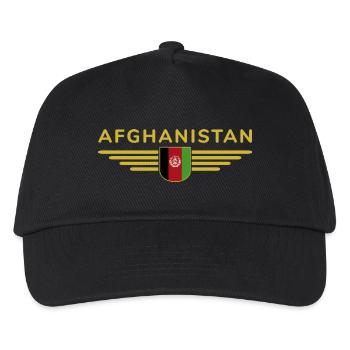 Afghanistan Design – Pride and Culture - Kids’ Baseball Cap - black - Front