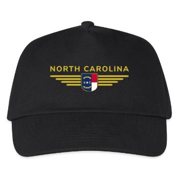 North Carolina Fan T-Shirt – Stylish & Unique - Kids’ Baseball Cap - black - Front